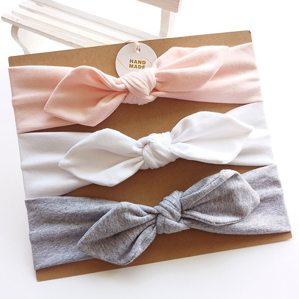 Bow Headbands Infant Wear (Set of 3)